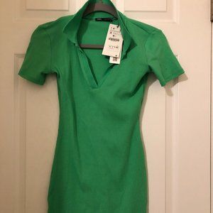 Zara Emerald Green T shirt dress